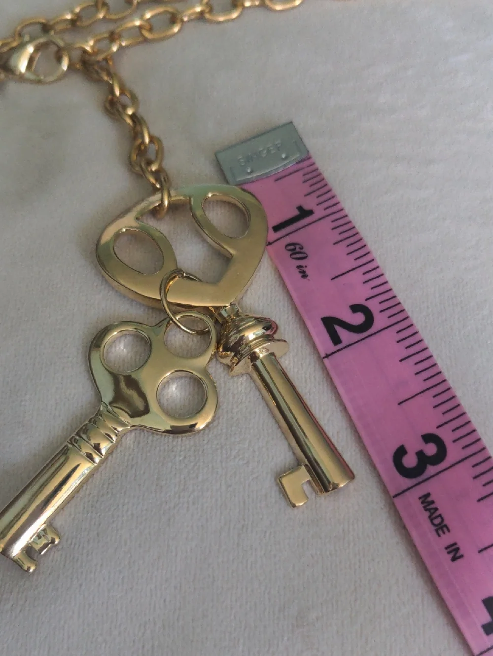 Gold Belt, Double Strand, Or Necklace, 56 Inches Long, Adjusts To AnyLength, New